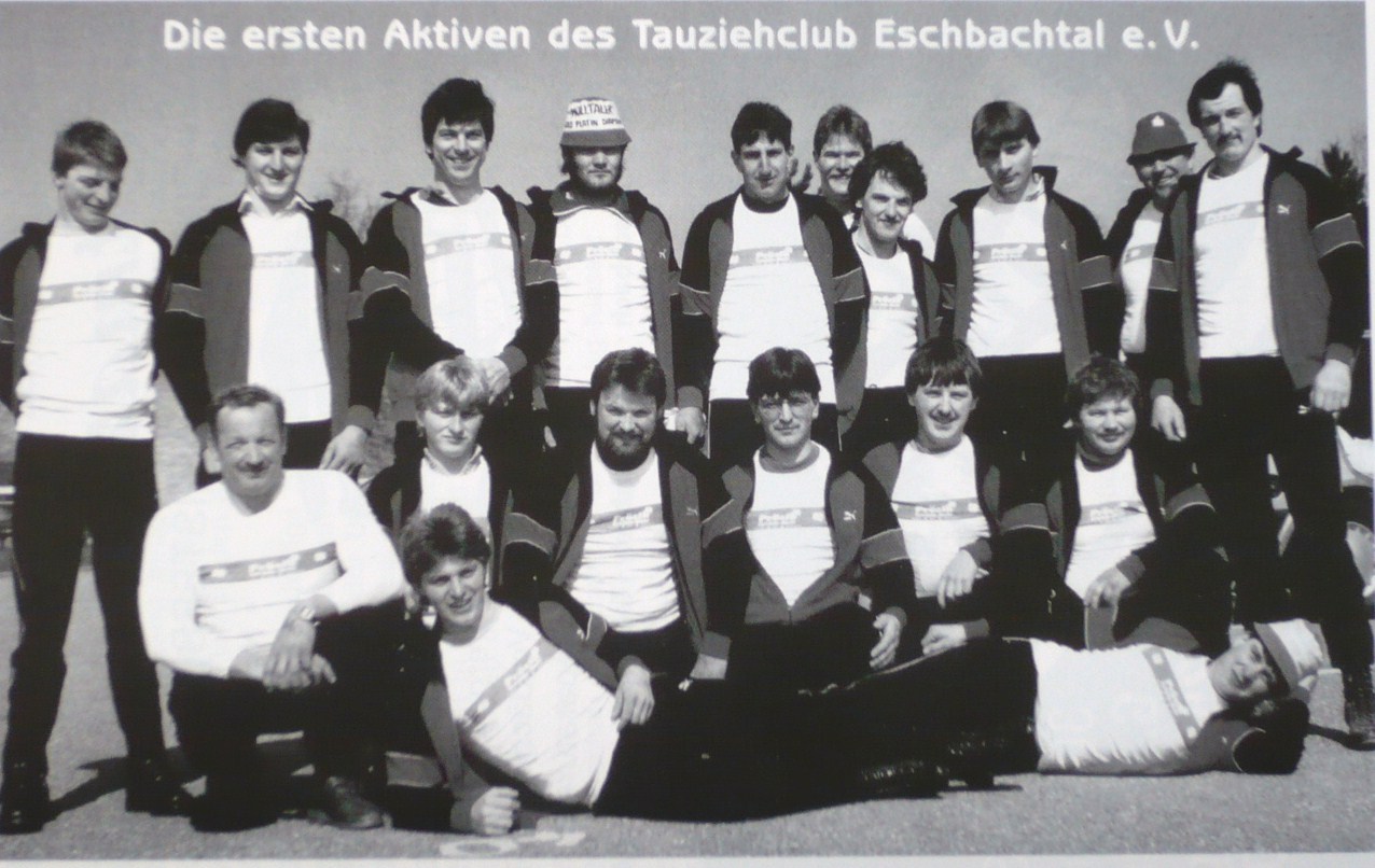 Ersten Aktiven des Tauziehclubs Eschbachtal